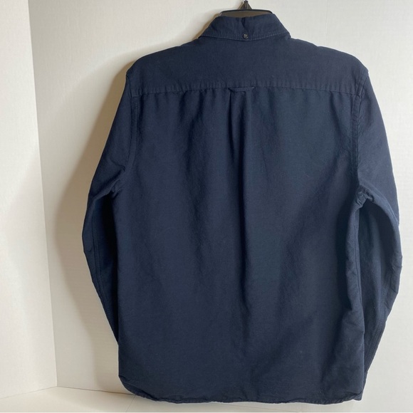 Mens H&M L.O.G.G. Label of Graded Goods Long Sleeve Button Down Black Shirt Sz M - Picture 3 of 9